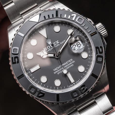 rolex yacht master acciaio monochrome|rolex titanium yacht master.